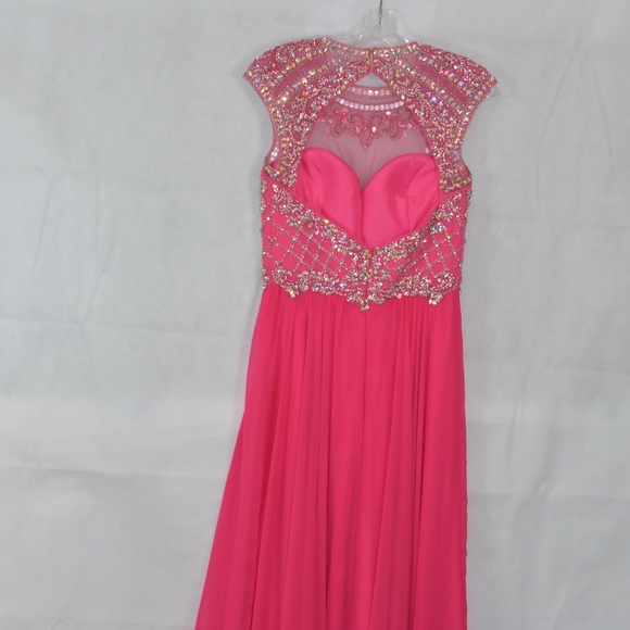 Beaded/Sequined/Rhinestone Gown SZ 8 Madison James - Picture 9 of 13